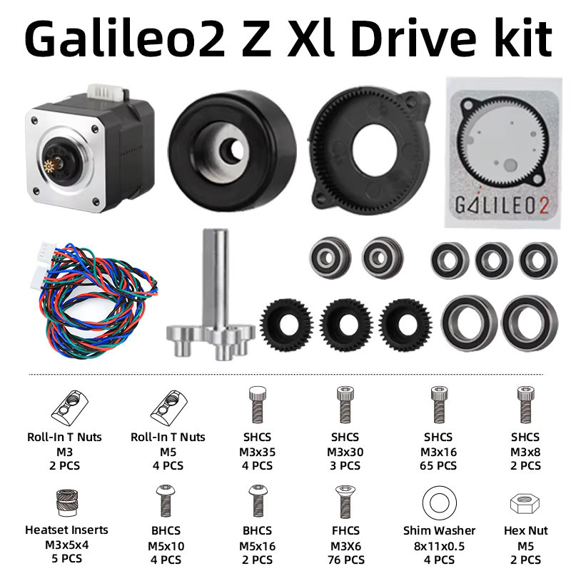Mellow Galileo 2-Kit LDO G2E und G2Z XL für Extruder und Z-Antriebsmotor, Schwarz, kompatibel mit Voron V2 und Micron 3D-Drucker Stealthburner Toolhead - Bild 3