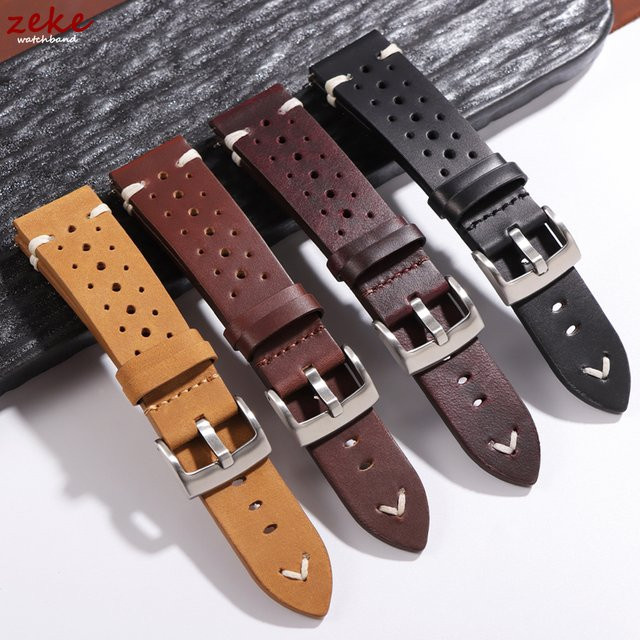 Uhrenarmband Rindsleder, Ölwachs Leder, Unisex - Bild 1