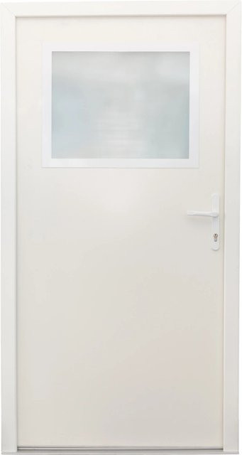 Splendoor Stahl-Nebeneingangstür NS2 Weiß nach innen öffnend, Anschlag Rechts, B/H: 98 x 198 cm - Bild 1