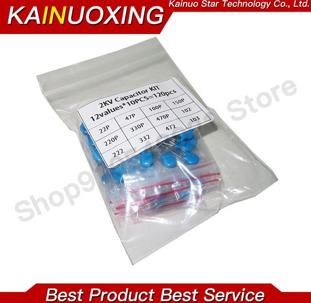 KAINUOXING Keramik Kondensator Kit 2kV, 120 Stück in Blau - Bild 1