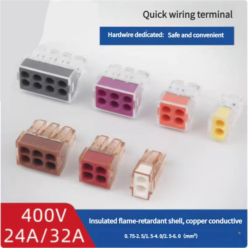 QHJIA Schnellverbinder mit Direktstecker und Drahtklemmenblock für Elektriker und Haushalt - Bild 4