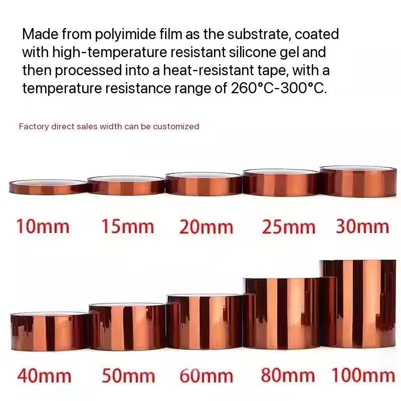 KAPTON Polyimid Klebeband in Braun, hochtemperaturbeständiges Isolierband und Lötmaskenband - Bild 2