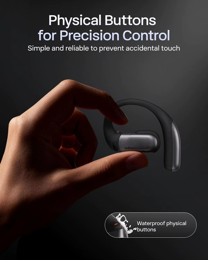 Shokz OpenFit Pro Open T010 Bluetooth 5.3 Ohrhörer mit Geräuschunterdrückung und IP55 Wasserdichtigkeit für Sport - Bild 4