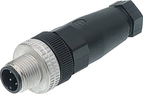 Hirschmann 933 162-100-100 Sensor-Aktor-Steckverbinder M12 Stecker gerade unkonfektioniert Polzahl 4 Schwarz 100 Stück - Bild 1
