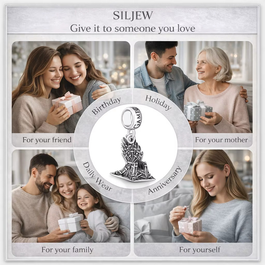 SilJew Charm 925 Silber, Perle, Damen - Bild 2