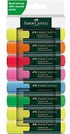 Faber-Castell Textliner 48 Textmarker Set, 8er-Pack, Mehrfarbig mit Spitzenseite in Keilform - Bild 1