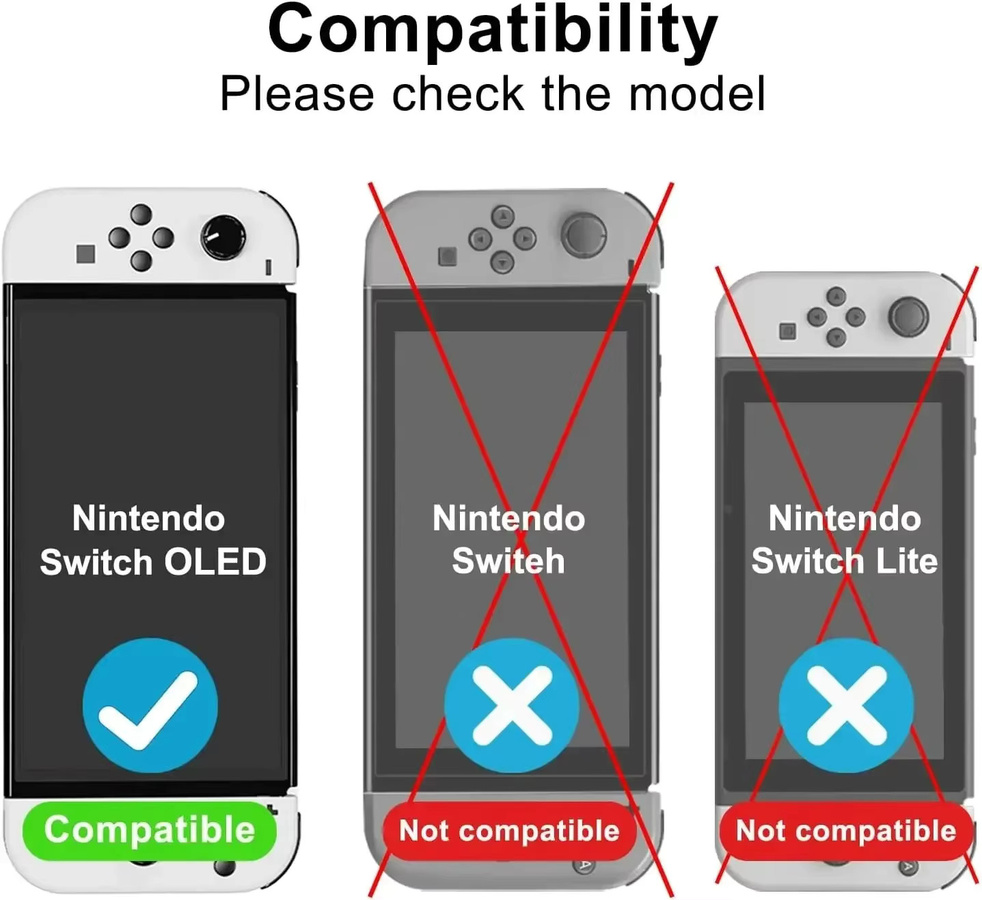 Nintendo Switch OLED Displayschutzfolie aus gehärtetem Glas mit Ausrichtungs-Kit, transparent, 9H Härtegrad, kratzfest und blasenfrei - Bild 3
