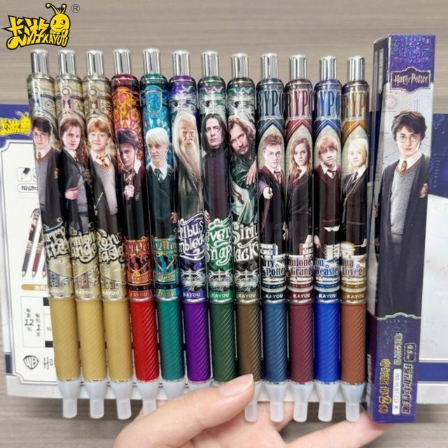 Kayou Harry Potter Schüler-Gelschreiber in Schwarz und Bunt mit Anime-Charakteren als Überraschungsbox - Bild 1