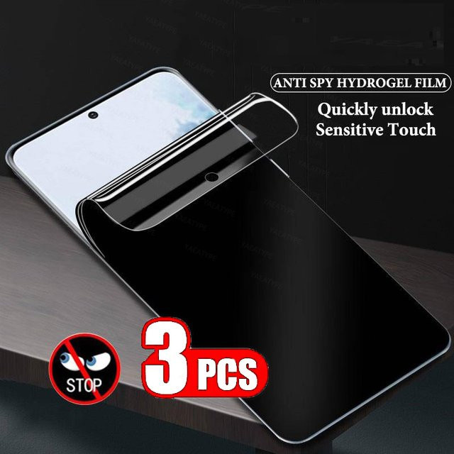 3er-Set Privatsphäre Hydrogel Displayschutz für Vivo V25e V27 Pro V27e V27s V29 V30 Pro Lite 5G V29e V2303 Anti-Spy Schutzfolie Transparent - Bild 1