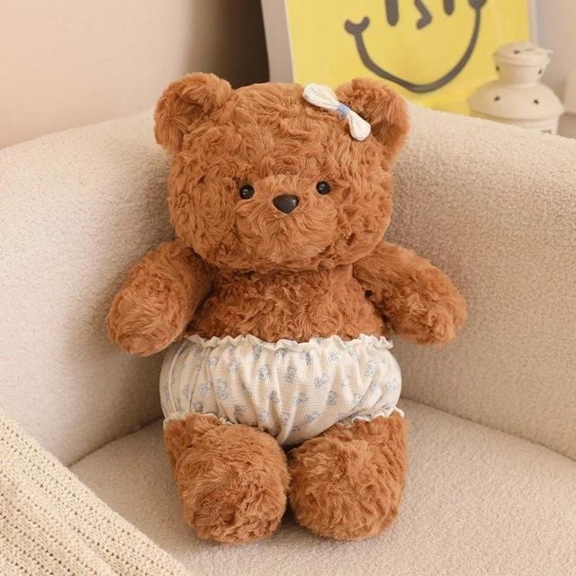 BC Pet Supplies Kuschelbär Plüschtier, Braun, 35cm - Bild 1