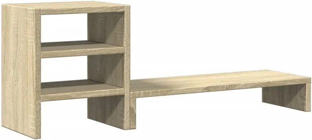 vidaXL Monitorständer mit Schreibtisch-Organizer in Sonoma-Eiche, B/T/H: 30,0 x 20,0 x 20,0 cm - Bild 1