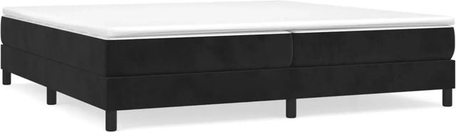 vidaXL Boxspringbett aus Samt in Schwarz, B/T: 200 x 200 cm - Bild 1