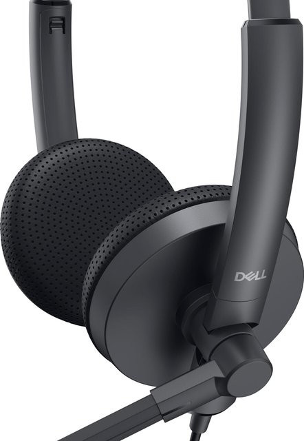 Dell WH1022 Stereo On-Ear Headset Schwarz mit USB-Anschluss - Bild 2