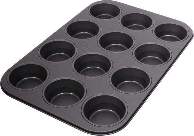 Dr. Oetker Muffinform Tradition, 12er, Schwarz, Antihaftbeschichtung - Bild 1