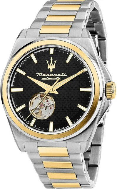 Maserati Herrenuhr Velocità, Automatik, Edelstahl, Schwarz, 41 mm, 10 ATM - Bild 1