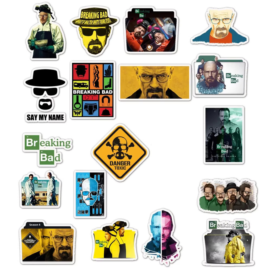 GOGOTU Breaking Bad Aufkleber, 50 Stück, Kunststoff, Bunt / Mehrfarbig - Bild 5