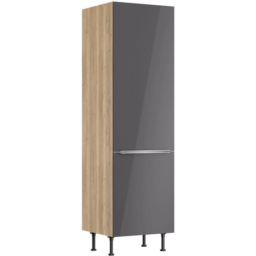 Optifit Küchen-Hochschrank Linus984 in Anthrazit und Wildeiche, B/T/H: 60 x 58,4 x 211,8 cm - Bild 2