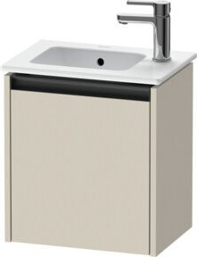 Duravit Waschtischunterschrank Ketho.2 mit 1 Tür in Tau matt, Wandmontage, B/T/H: 41 x 29,2 x 44 cm
