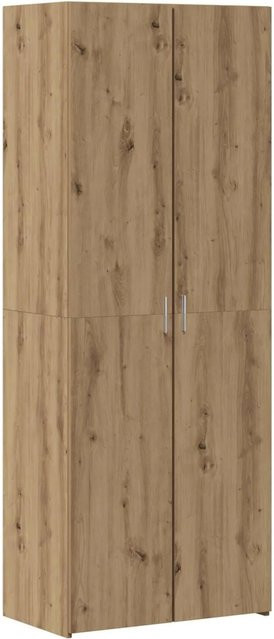 vidaXL Highboard Set 2 Stück Artisan-Eiche Braun mit Schranktüren und Regalböden B/T/H: 70 x 42,5 x 185 cm - Bild 1