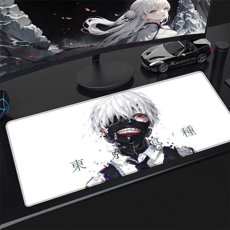 Bandai T-Tokyo G-Ghoul Anime Gaming Mauspad mit HD-Druck und rutschfestem Gummirand als Schreibtischunterlage für PC und Laptop - Bild 1
