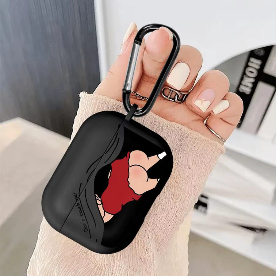 Crayon Shinchan Kopfhörerhülle in Schwarz für AirPods Pro, Pro 2, Pro 3, AirPods 1, 2, 3 und 4 - Bild 4