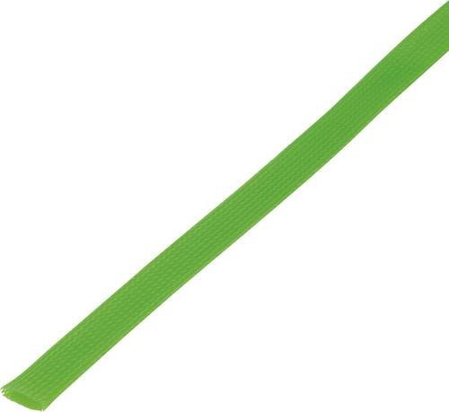 TRU Components Geflechtschlauch Grün aus PET mit einem Durchmesser von 30 bis 37 mm und einer Länge von 5 m - Bild 1