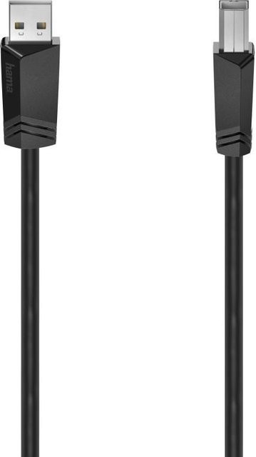 Hama USB 2.0 Kabel in Schwarz mit 480 Mbit/s und 5,00 m Länge - Bild 1