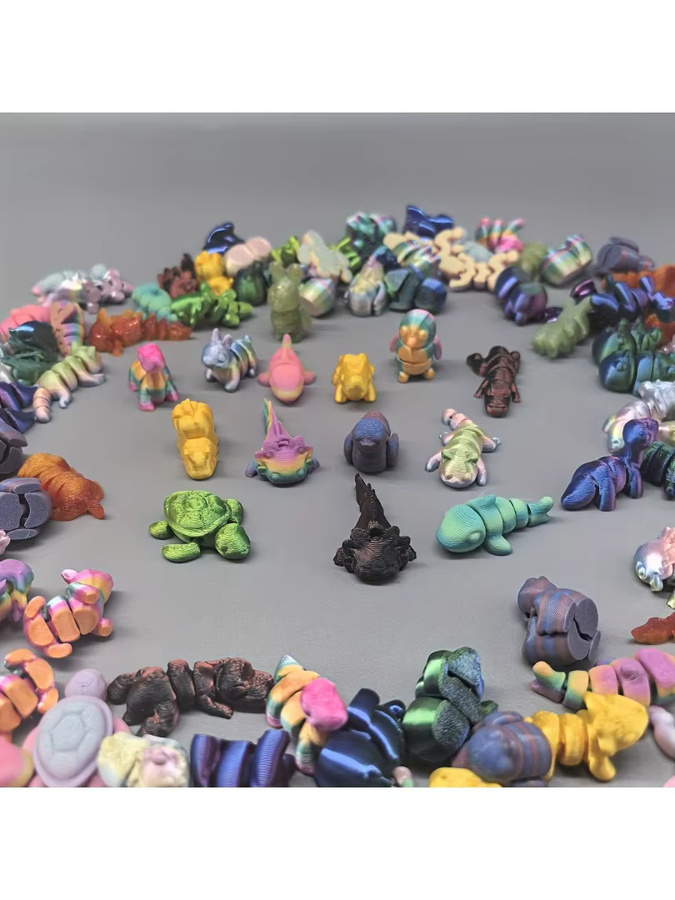 DUTRIEUX 3D-gedruckte Tierfiguren aus Kunststoff für Aquarium und Dekoration, Mehrfarbig - Bild 3