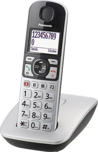 Panasonic KX-TGE510GS Schnurloses Seniorentelefon mit großen Tasten und Rufnummernanzeige in Silber-Schwarz - Bild 1