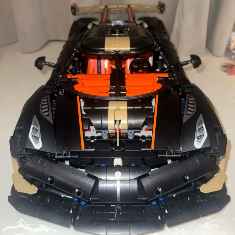 Hot Toys Technisches Rennwagen-DIY-Modellspielzeug, Supersportwagen-Bausatz, 4104 Teile, ab 14 Jahren - Bild 3