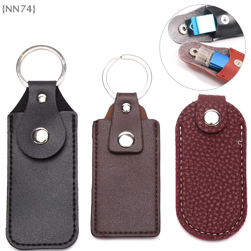 JETTING Schlüsselanhänger-Etui aus Leder für USB-Laufwerke in Schwarz - Bild 2