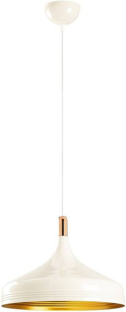 Opviq Pendelleuchte Saglam aus Metall in Kupfer, Gold und Weiß mit E27 Fassung, Höhe: 124 cm, Breite: 36 cm, Tiefe: 36 cm - Bild 1