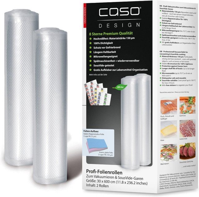 Caso Folienrollen transparent, Breite: 30 cm, Länge: 600 cm - Bild 1