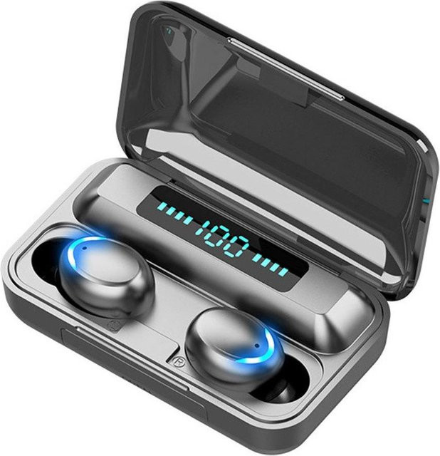 VAORLO Bluetooth 5.0 TWS Headset mit 9D HiFi Stereo und CVC8.0 Rauschunterdrückung in Schwarz - Bild 1