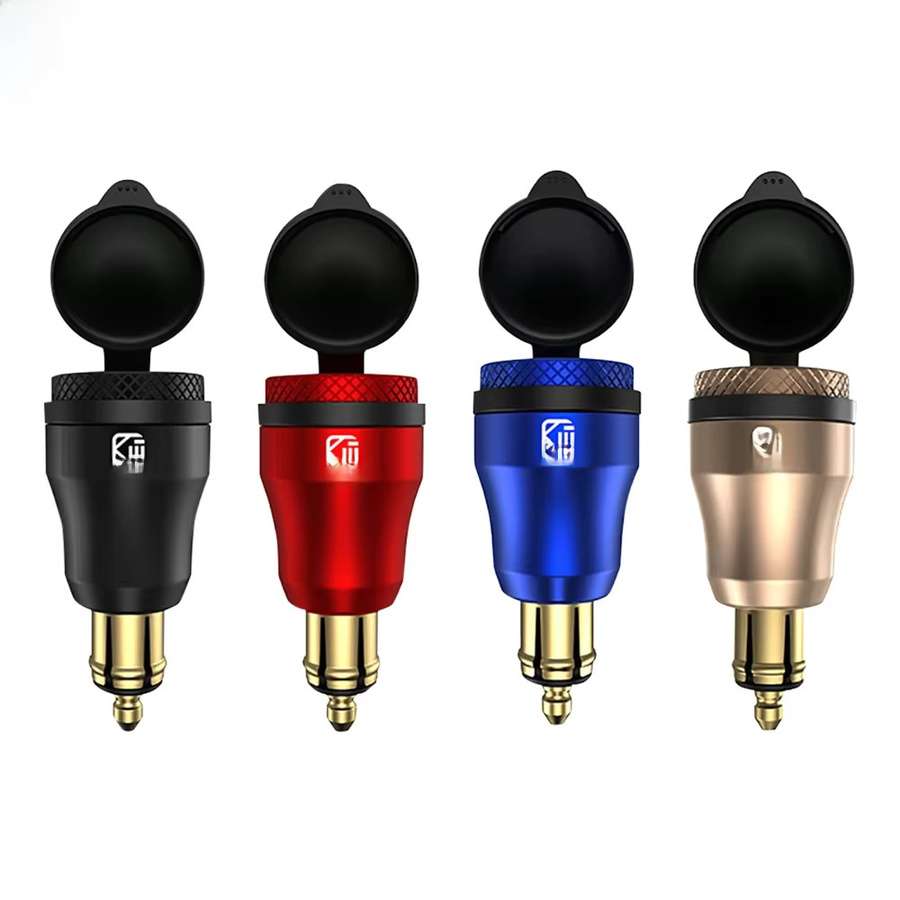 WYMECT Universelles USB-Ladegerät 30 W mit PD Typ C und QC 3.0 Schnellladefunktion, wasserdichter Adapter für Hella DIN-Buchse sowie BMW, Ducati und Triumph Motorräder, Multicolor - Bild 3