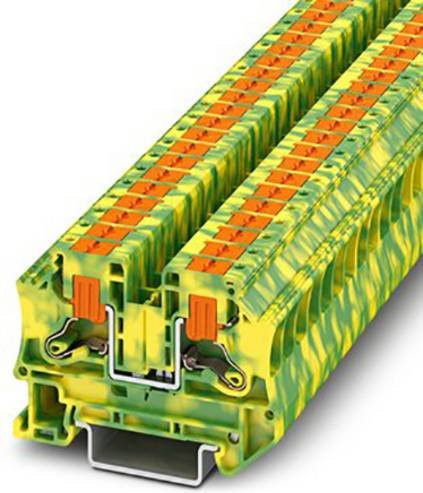 Phoenix Contact Schutzleiterklemme 8,2 mm Push-In-Klemme Grün-Gelb 50 Stück - Bild 1