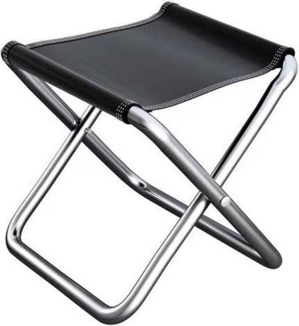 JoyJive Mini Klapphocker aus wasserdichtem Oxford-Gewebe in Schwarz für Camping und Outdoor - Bild 1