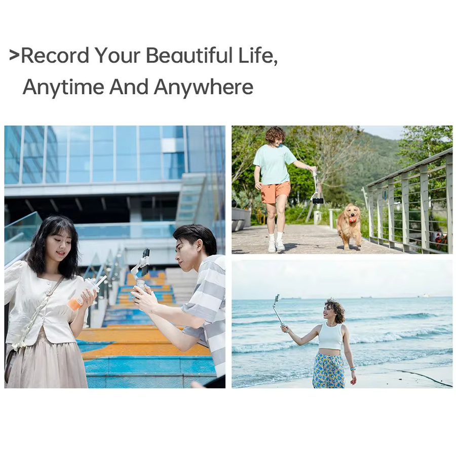 FeiyuTech VB4 Gimbal-Stabilisator für Smartphones mit Gesichtserkennung und integriertem Selfie-Stick für Vlogging, kompatibel mit iPhone 17 Pro Max, Samsung Galaxy und Xiaomi - Bild 2