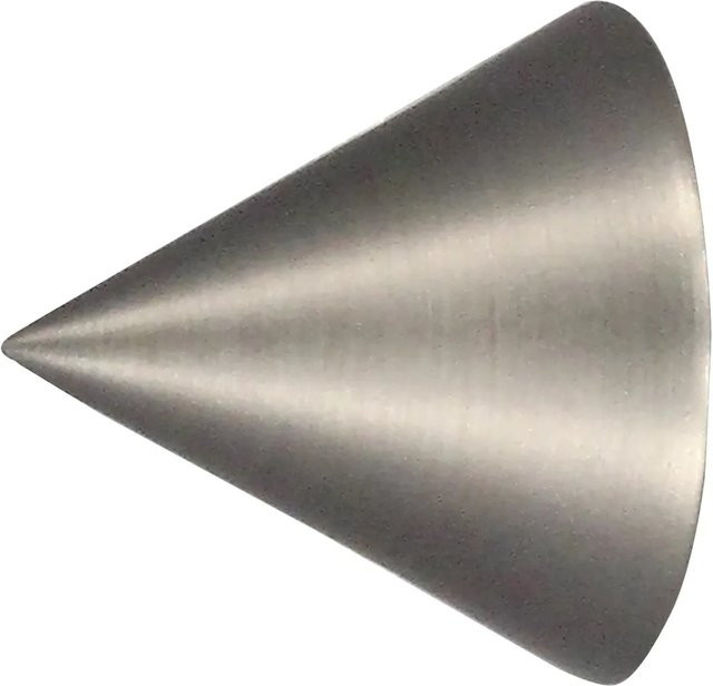 Mydeco Gardinenstange-Endstück Cone in Edelstahl-Optik, Durchmesser: 1,6 cm - Bild 1