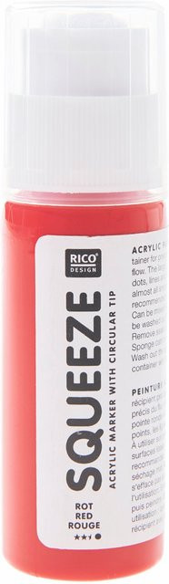 Rico Design Squeeze Acrylic Marker Acrylfarbe in Rot, 60 ml - Bild 1