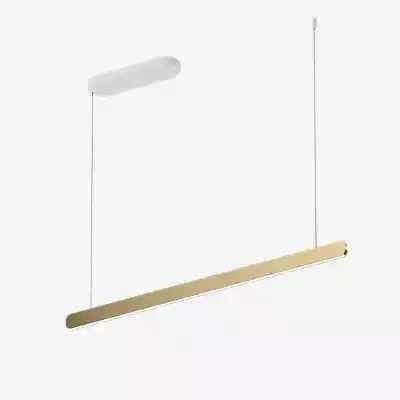 Occhio Mito Volo 100 LED Pendelleuchte mit warmweißem Licht, Kopf in Bronze und Baldachin in Weiß matt - Bild 1