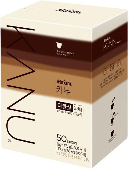 Dongsuh Maxim Kanu Double Shot Latte, Instant-Drink, 50 x 0,0135 kg - Bild 1
