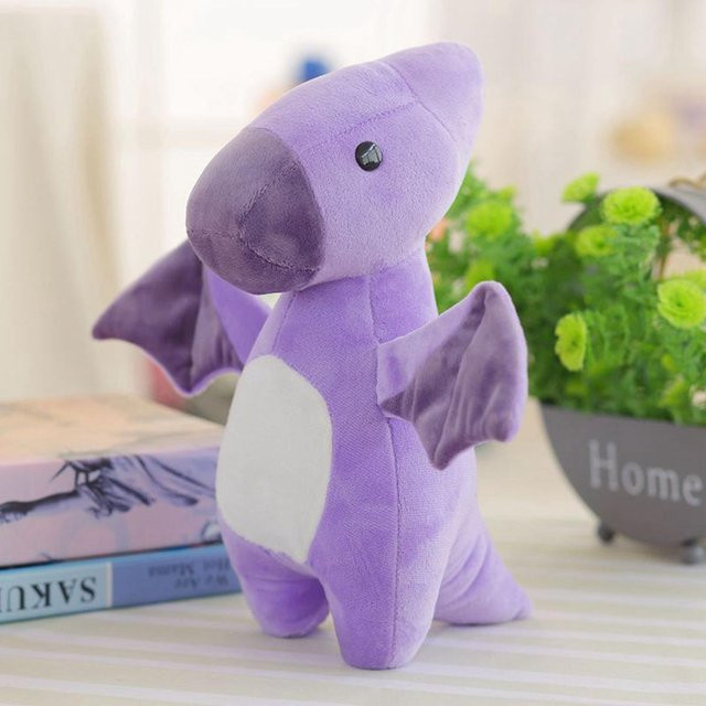 Yiran toy Kawaii Dinosaurier Triceratops Plüschtier, Lila, 50cm - Bild 1