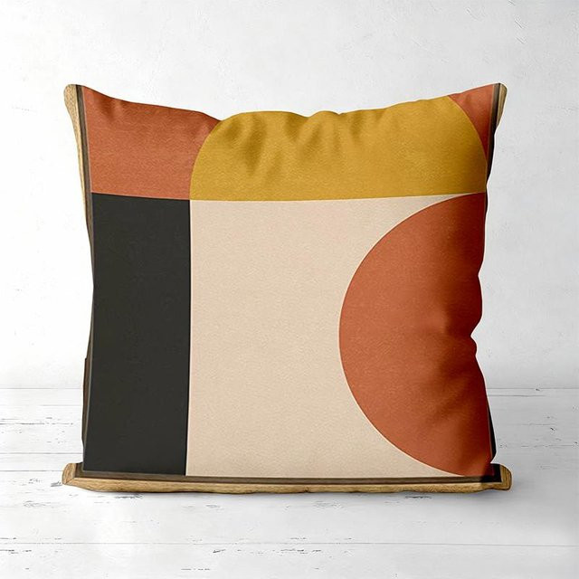 JMG Clothing Kissenbezug-Set mit modernem geometrischem Muster aus Polyester, Mehrfarbig, B/H: 60 x 60 cm - Bild 1