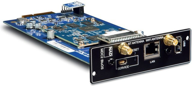 NAD Electronics MDC2 BLUOS-D Modul für C399 mit Wi-Fi, Bluetooth und Ethernet/LAN in Blau - Bild 1
