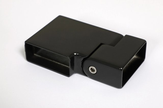 Dieda Handlauf-Gelenk aus Aluminium mit 0-45° Winkel und 90° Winkel in Schwarz - Bild 1