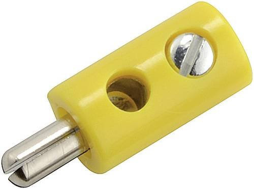 Kahlert Licht Miniatur-Bananenstecker, gerade Stift-Ø: 2.6 mm, Orange - Bild 1