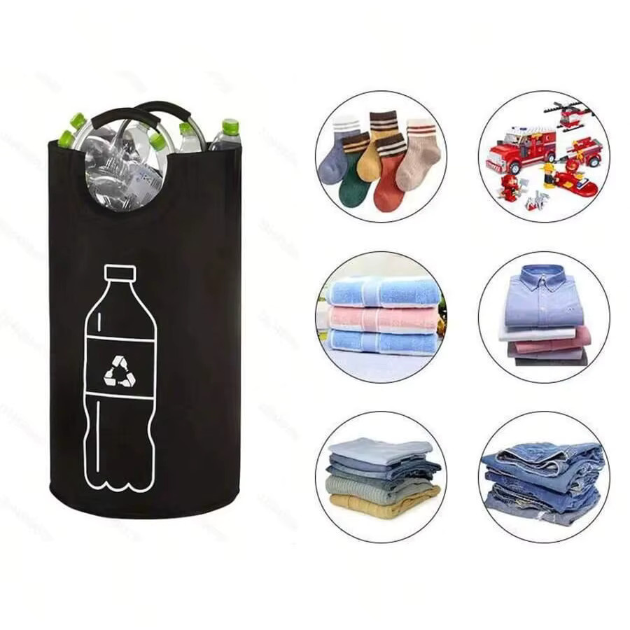 Faltbarer und wasserdichter Flaschenaufbewahrungsbeutel in Schwarz mit Aluminiumgriffen, 82 l Volumen - Bild 2