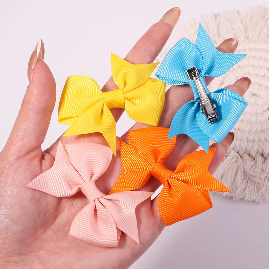 Kids Bows Bunte Ripsband Haar Clips, 10er Set, Kinder - Bild 3