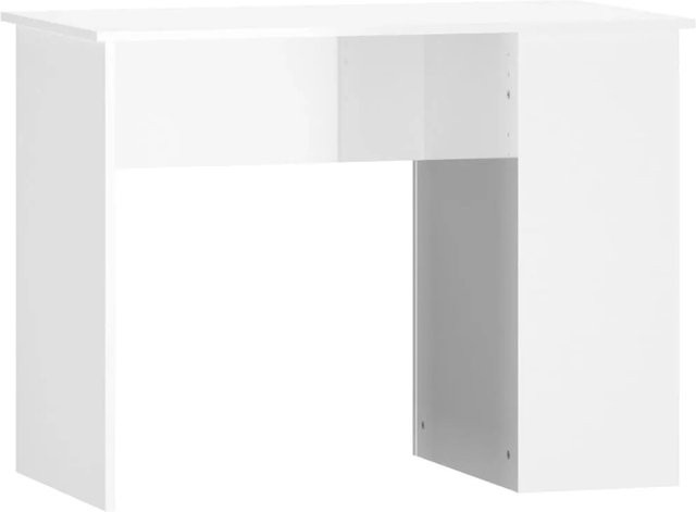 vidaXL Schreibtisch in Hochglanz-Weiß aus Holzwerkstoff, B/T/H: 100 x 55 x 75 cm - Bild 1